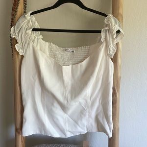 Reformation NWT Cream Corset Top